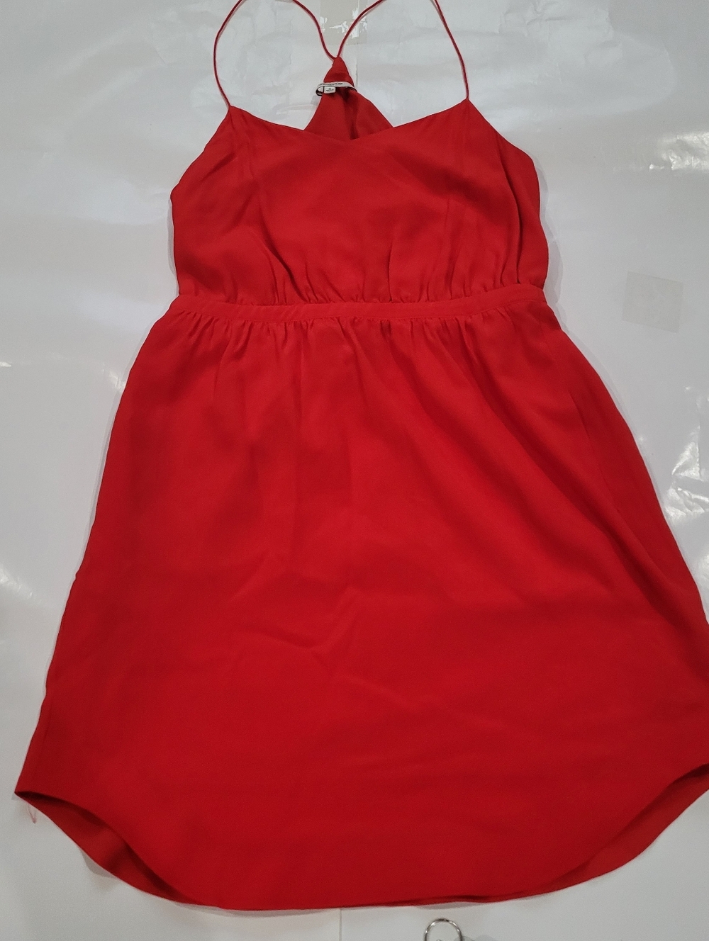 Madewell red Silk dress